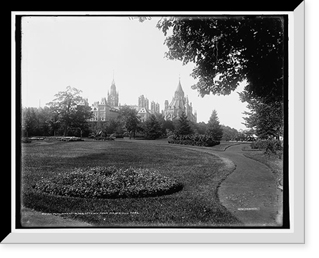 Parliament bldgs., from Major i.e. Major's Hill Park, Ottawa - 2, Antique Wall Art