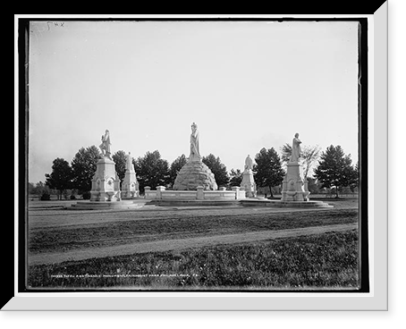Total Abstinence Monument i.e. Fountain, Fairmount Park, Philadelphia, Antique Wall Art