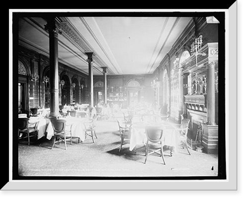 Historic Framed Print, Cafe of the Lawyers Club, Equitable Building, New York, The,  17-7/8" x 21-7/8"