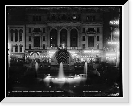 Black & White Photo - Detroit - Merril Merrill Humane Fountain