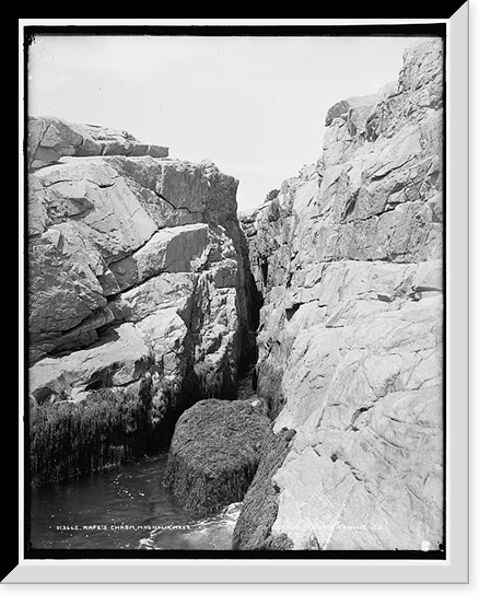 Rafe's Chasm, Magnolia, Mass, Vintage Print