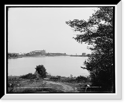 Historic Framed Print, Wentworth Hotel from Little Harbor, Portsmouth, N.H.,  17-7/8" x 21-7/8"