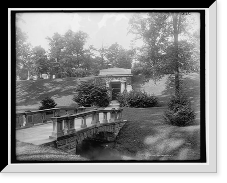 In Elmwood Cemetery, Detroit, Mich, Antique Print