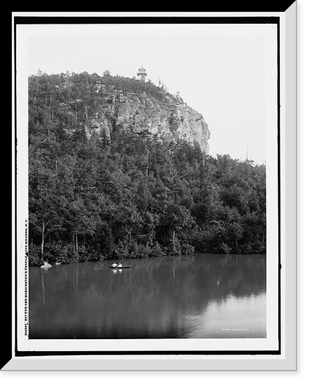 Sky top and Washington's Profile, Lake Mohonk, N.Y, Antique Print
