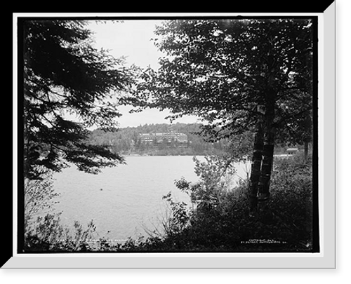 Historic Framed Print, The Ampersand, Lower Saranac Lake, Adirondack Mountains - 2,  17-7/8" x 21-7/8"