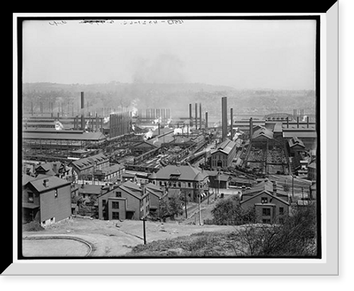 Historic Framed Print, Homestead Steel Works, Homestead, Pa. - 5,  17-7/8" x 21-7/8"