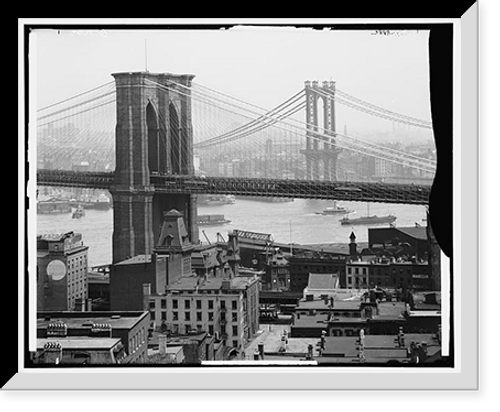 Historic Framed Print, New York skyline - 6,  17-7/8" x 21-7/8"