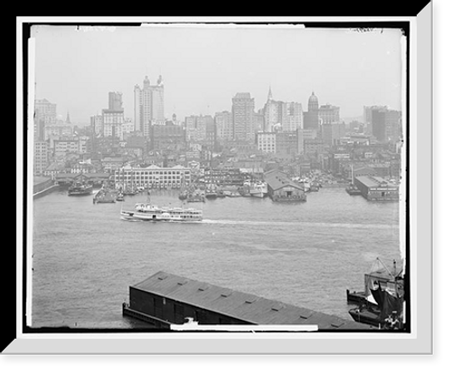 Historic Framed Print, New York skyline - 12,  17-7/8" x 21-7/8"