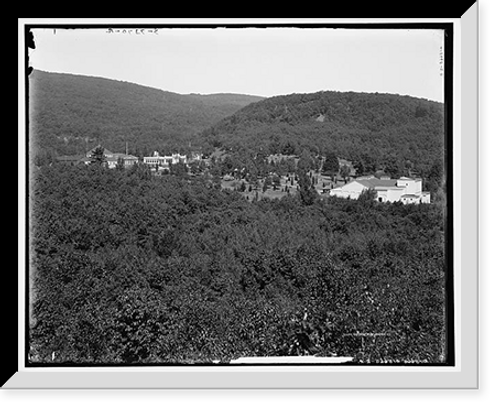 Historic Framed Print, Mt. Tom and Mountain Park from the east, Holyoke, Mass.,  17-7/8" x 21-7/8"
