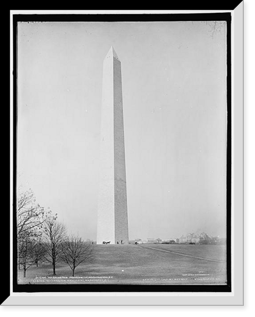 Historic Framed Print, Washington Monument, Washington, D.C.,  17-7/8" x 21-7/8"