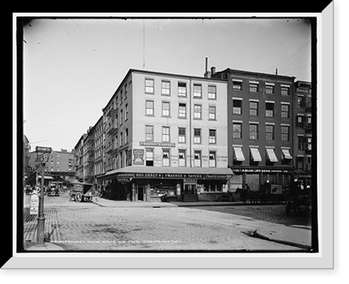 Historic Framed Print, Fraunce's Tavern, Broad and Pearl Streets, New York,  17-7/8" x 21-7/8"