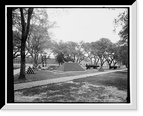 Historic Framed Print, Trophy Park, Fort Monroe, Va. - 2,  17-7/8" x 21-7/8" Historic Framed Print, Trophy Park, Fort Monroe, Va. - 2,  17-7/8" x 21-7/8"