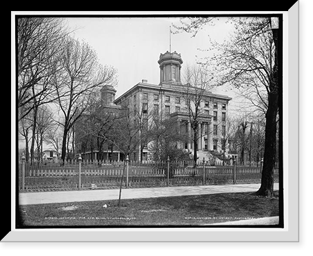 Institute for the Blind, Indianapolis, Ind. Classic, Antique Print