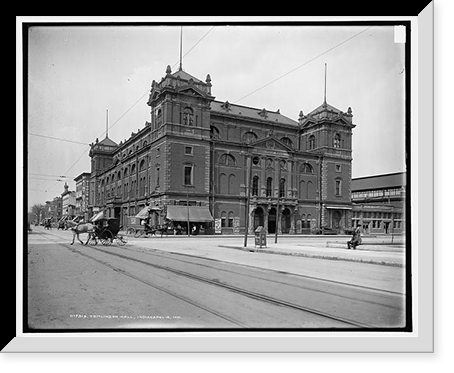 Tomlinson Hall, Indianapolis, Ind, Antique Print