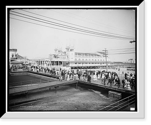 Historic Framed Print, Steeplechase Pier, Atlantic City, N.J.,  17-7/8" x 21-7/8"