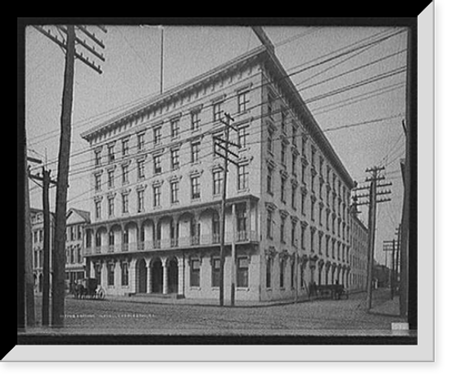 Historic Framed Print, Gresham Hotel [i.e. St. John Hotel], Charleston, S.C.,  17-7/8" x 21-7/8"