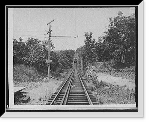 Historic Framed Print, Mt. [Mount] Tom Railway, Mt. Tom, Mass.,  17-7/8" x 21-7/8"