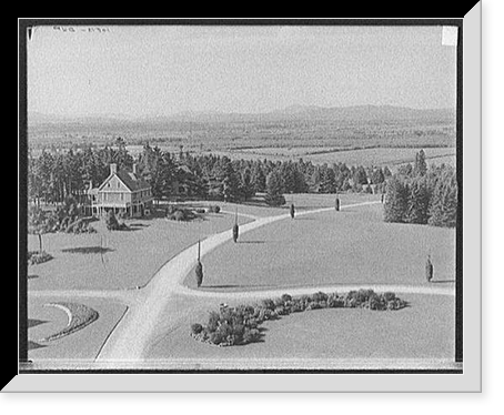 Hotel Champlain, view of the Adirondack Mts, Antique Poster