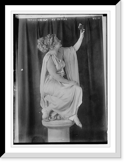 Ray Beveridge on pedestal as Psyche, Antique Print