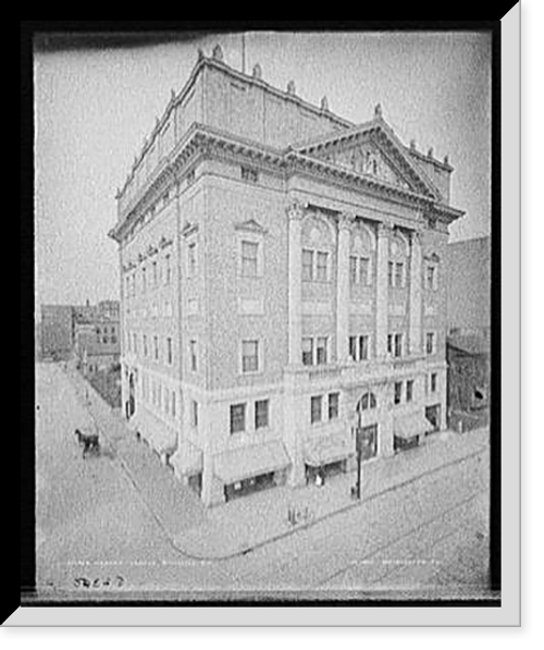 Historic Framed Print, Masonic Temple, Rochester, N.Y.,  17-7/8" x 21-7/8" Historic Framed Print, Masonic Temple, Rochester, N.Y.,  17-7/8" x 21-7/8"