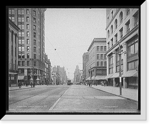 Historic Framed Print, Main Street, Rochester, N.Y.,  17-7/8" x 21-7/8"