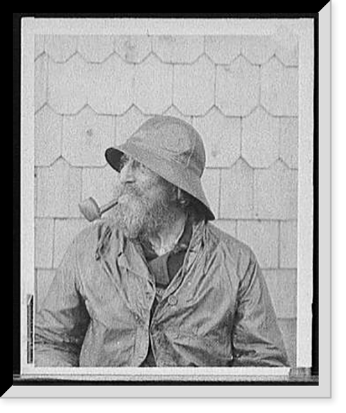 Historic Framed Print, A Cape Ann fisherman,  17-7/8" x 21-7/8"
