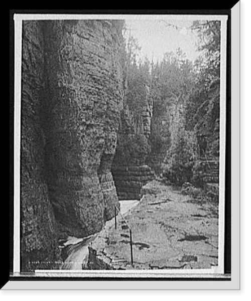 Historic Framed Print, Column rocks, Ausable Chasm, N.Y.,  17-7/8" x 21-7/8"