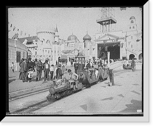 Historic Framed Print, The Miniature railway, Coney Island, N.Y.,  17-7/8" x 21-7/8"