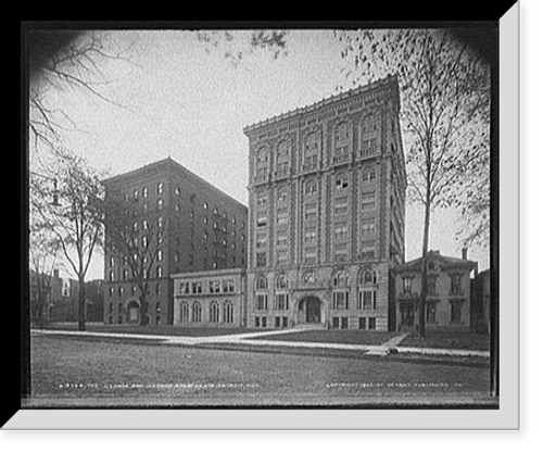 Historic Framed Print, Lennox [sic] and Madison Apartments, Detroit, Mich., The,  17-7/8" x 21-7/8"