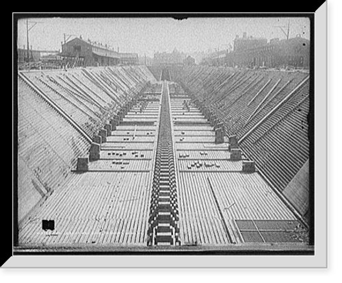 Historic Framed Print, The Great dry dock, Newport News, Va.,  17-7/8" x 21-7/8"