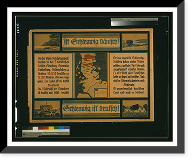Ist Schleswig daumlnisch?. Schleswig ist deutsch!. Chr. Kreutzfeldt, Vintage Print