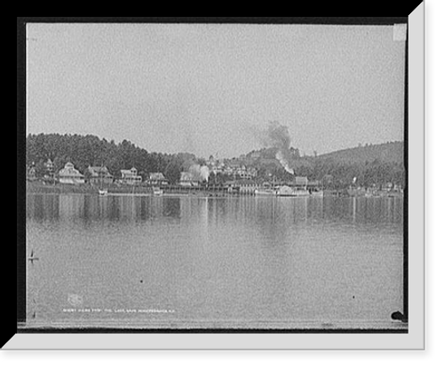 Historic Framed Print, Weirs from the lake, Lake Winnipesaukee, N.H.,  17-7/8" x 21-7/8"