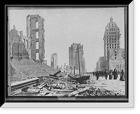 Down Market St., Phelan Bldg. in foreground, San Francisco, Cal, Vintage Print