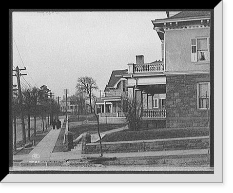 South Highland cottages, Birmingham, Ala, Vintage Print