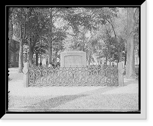 Historic Framed Print, Tomb of Uzal Knapp, Newburgh, N.Y.,  17-7/8" x 21-7/8"