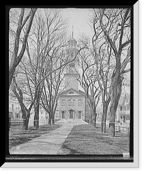 Historic Framed Print, Universalist Church, Gloucester, Mass.,  17-7/8" x 21-7/8"