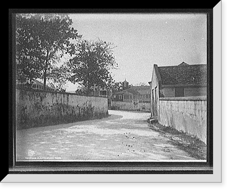 Historic Framed Print, Duke St., Nassau, Bahama Islands,  17-7/8" x 21-7/8"