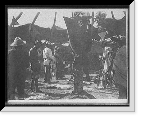 Receiving presents after a three days fast in the medicine lodge, Vintage Wall Art