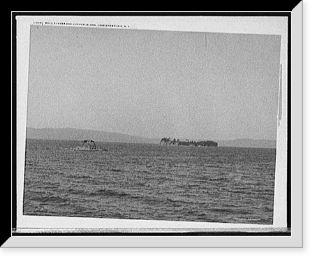 Rock Dunder and Juniper Island, Lake Champlain, N.Y, Historic Reproduction