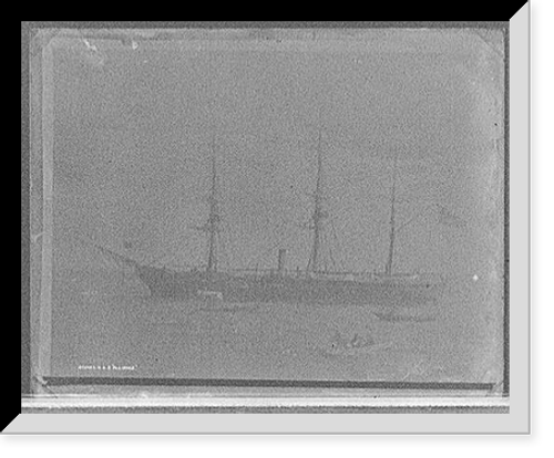 Historic Framed Print, U.S.S. Alliance,  17-7/8" x 21-7/8"