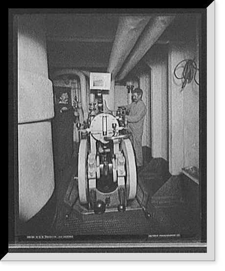 U.S.S. Brooklyn ice machine, Historic Print