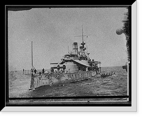 Historic Framed Print, U.S.S. Indiana - 13,  17-7/8" x 21-7/8"