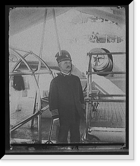 U.S.S. Indiana, Capt. Taylor, Antique Poster
