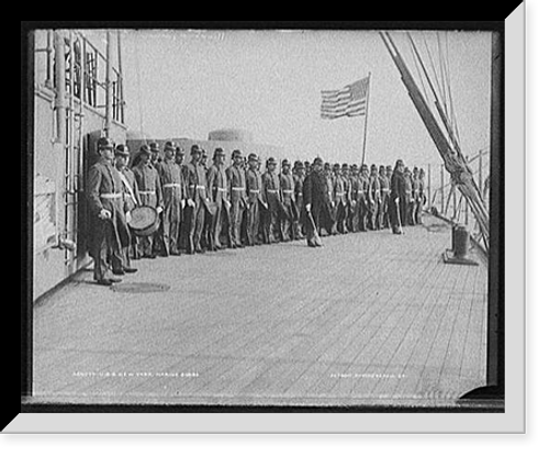 Historic Framed Print, U.S.S. New York, marine guard,  17-7/8" x 21-7/8" Historic Framed Print, U.S.S. New York, marine guard,  17-7/8" x 21-7/8"