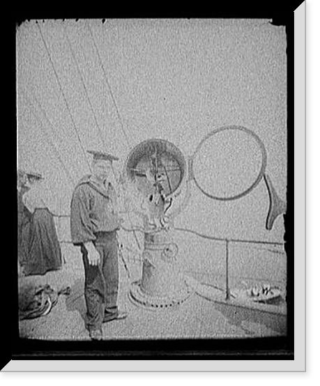 U.S.S. Texas, searchlight from Vizcaya replacing one destroyed in Battle of Santiago, Vintage Wall Art
