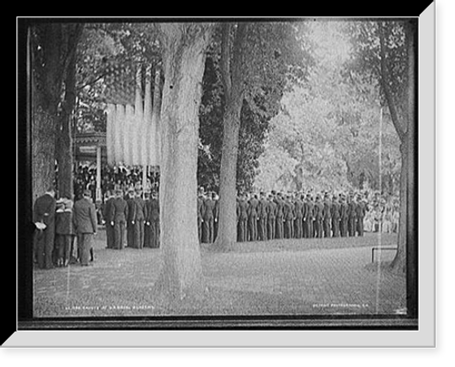 Historic Framed Print, Cadets at U.S. Naval Academy,  17-7/8" x 21-7/8"