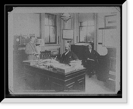 Historic Framed Print, Commander Chas. H. Davis, Bureau of Intelligence,  17-7/8" x 21-7/8"