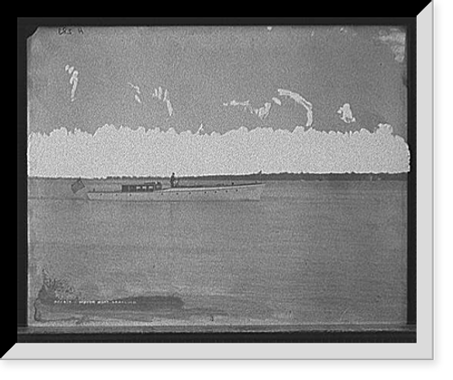 Historic Framed Print, Motor boat Grayling,  17-7/8" x 21-7/8"