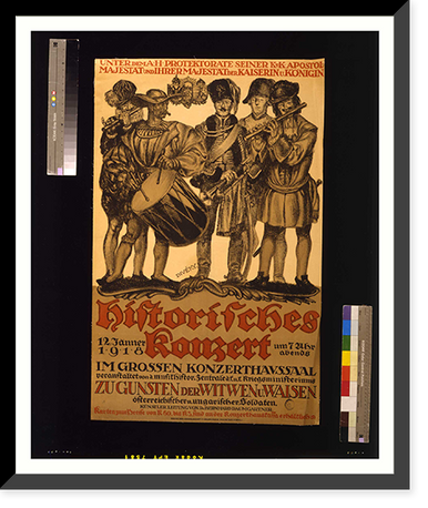 Historisches Konzert. zu gunsten der Witwen u. Waisen. Diveacuteky, Antique Wall Art