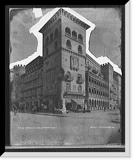 Historic Framed Print, Exterior, El Unico, St. Augustine, Fla.,  17-7/8" x 21-7/8"